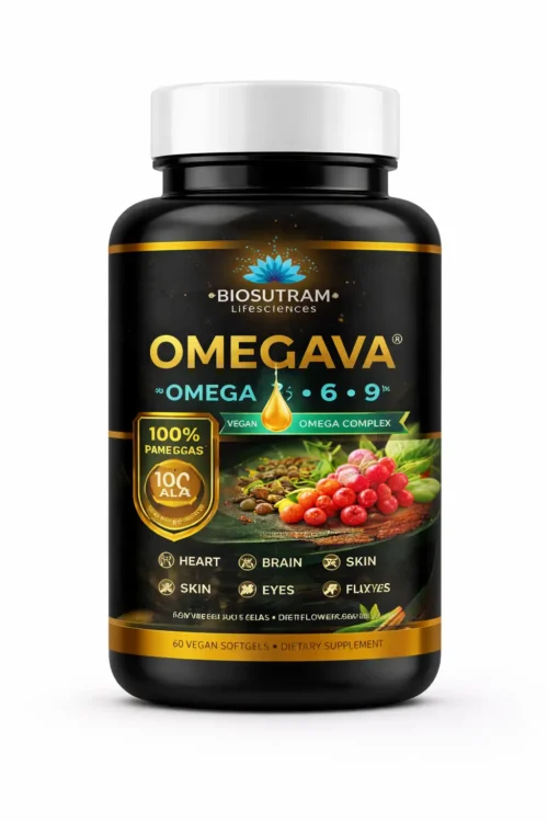 OMEGAVA (Omega-3 6 9) Veg (Active Bio-Compound from Expensive Sea Plants) Full Spectrum